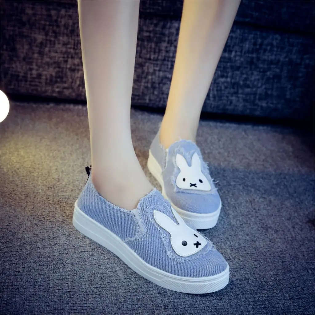 High Quality Women's Jeans Shoes flats Fashion Casual Denim Shoes Soft Soles Students Canvas Shoes Breathable Orientpostmark 9
