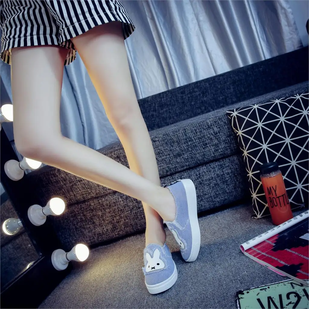 High Quality Women's Jeans Shoes flats Fashion Casual Denim Shoes Soft Soles Students Canvas Shoes Breathable Orientpostmark 10
