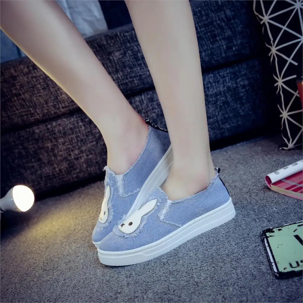 High Quality Women's Jeans Shoes flats Fashion Casual Denim Shoes Soft Soles Students Canvas Shoes Breathable Orientpostmark 11