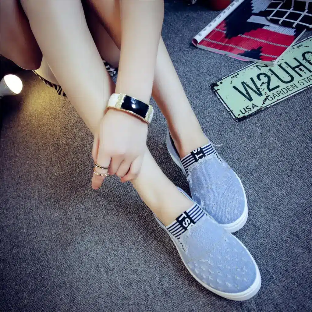 High Quality Women's Jeans Shoes flats Fashion Casual Denim Shoes Soft Soles Students Canvas Shoes Breathable Orientpostmark 18