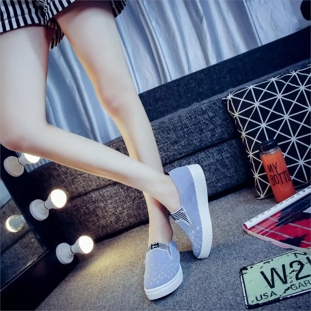 High Quality Women's Jeans Shoes flats Fashion Casual Denim Shoes Soft Soles Students Canvas Shoes Breathable Orientpostmark 20