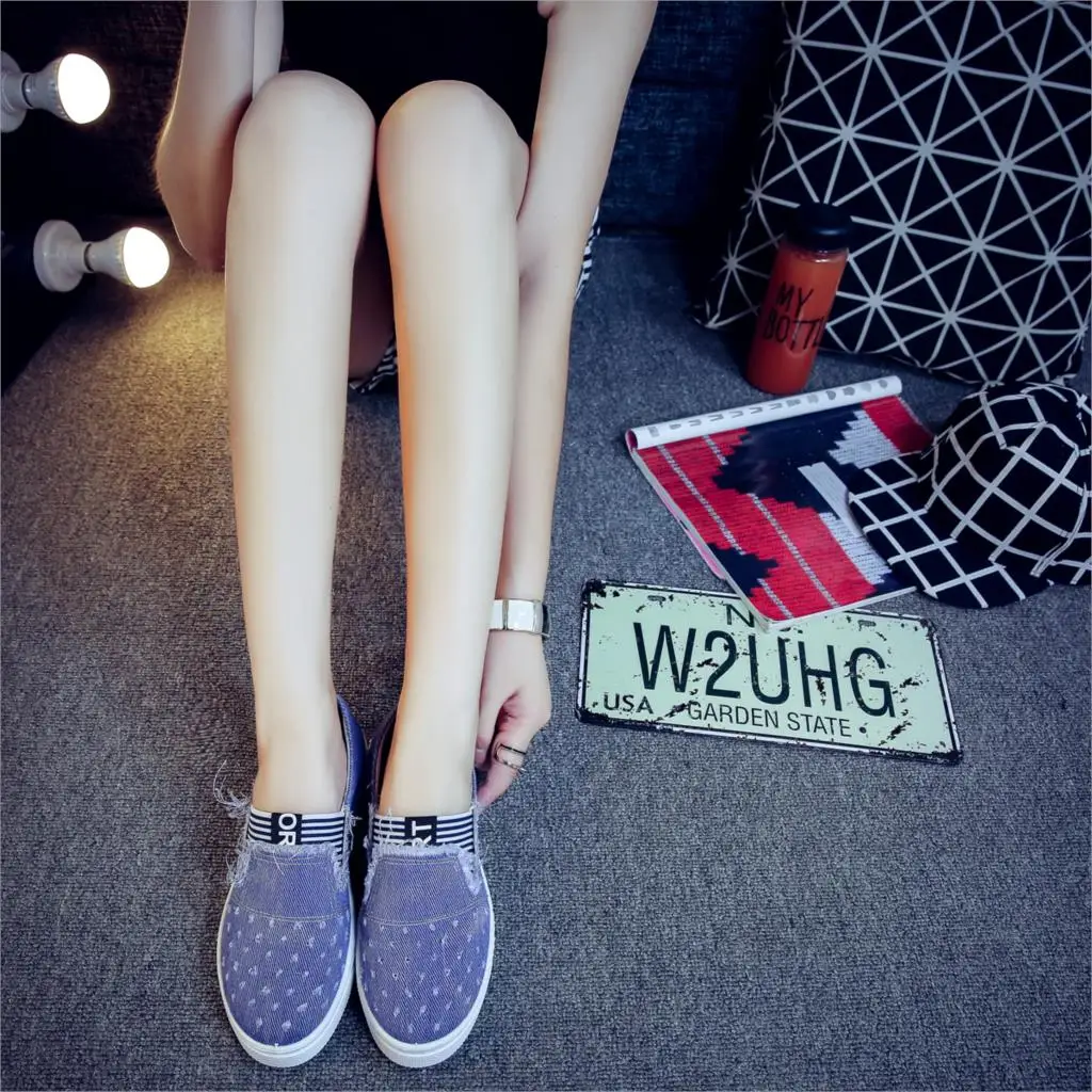 High Quality Women's Jeans Shoes flats Fashion Casual Denim Shoes Soft Soles Students Canvas Shoes Breathable Orientpostmark 27