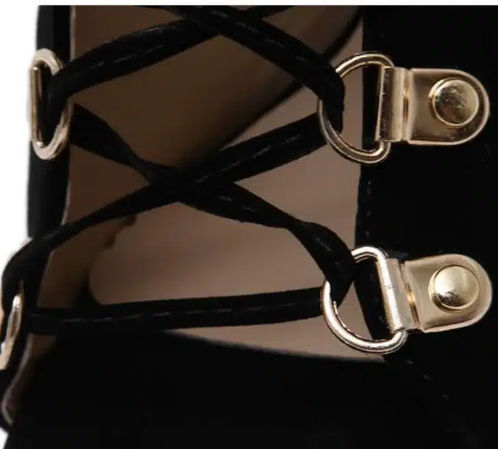 Fashion Quality Gladiator High Heels women Sandals Genova Stiletto Sandal Booties open toe Lace Up Pumps shoes woman Boots 17