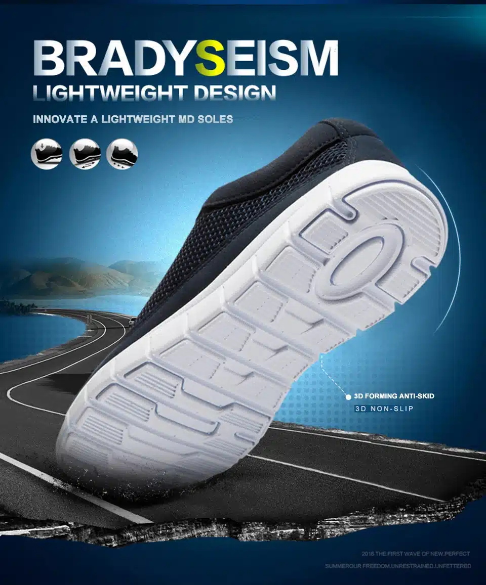 Brand Men Casual Shoes Breathable Lace-Up Walking Shoes Spring Lightweight Comfortable Walking Men Shoes Black Plus Size 48 14