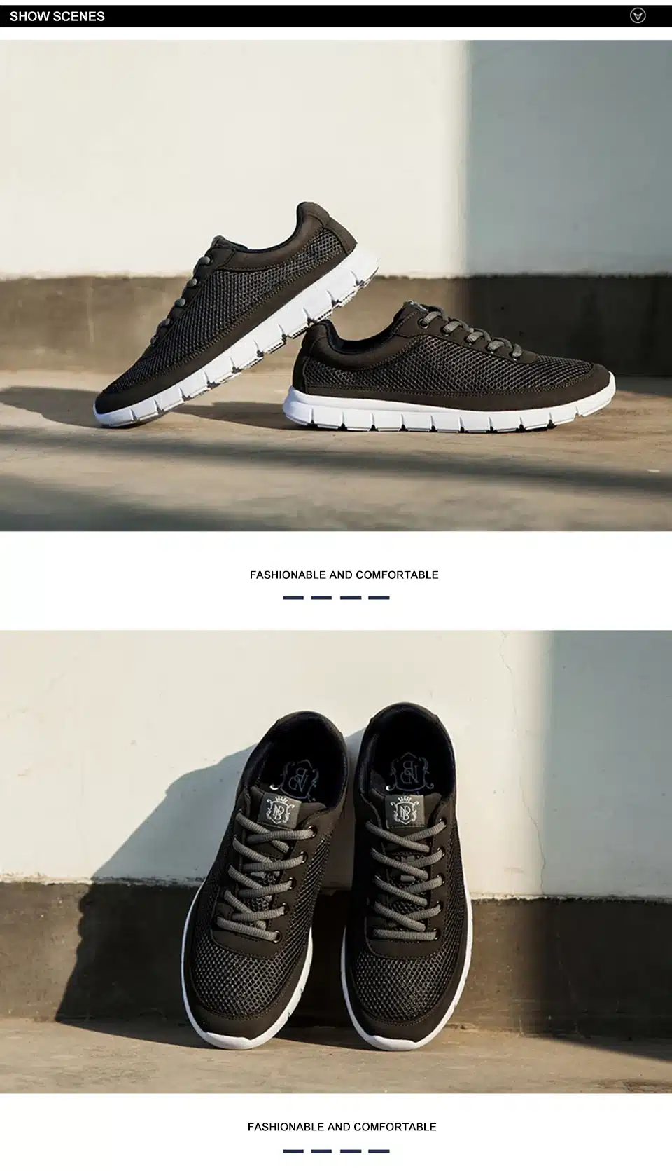 Brand Men Casual Shoes Breathable Lace-Up Walking Shoes Spring Lightweight Comfortable Walking Men Shoes Black Plus Size 48 22