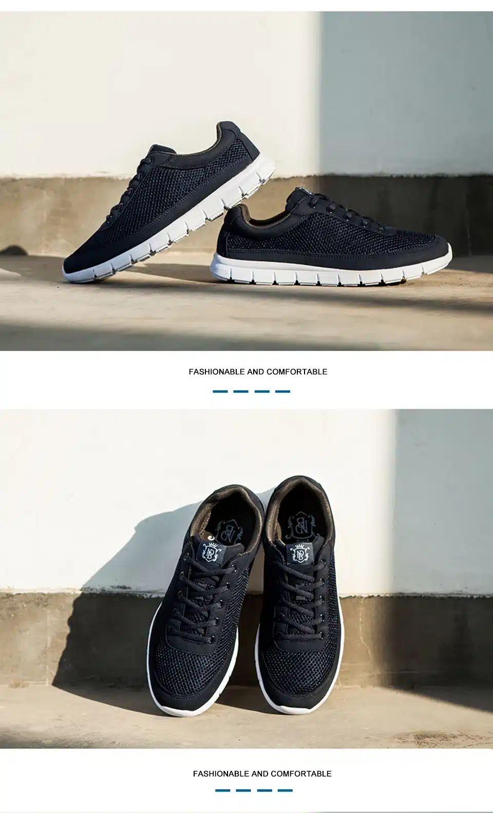 Brand Men Casual Shoes Breathable Lace-Up Walking Shoes Spring Lightweight Comfortable Walking Men Shoes Black Plus Size 48 24