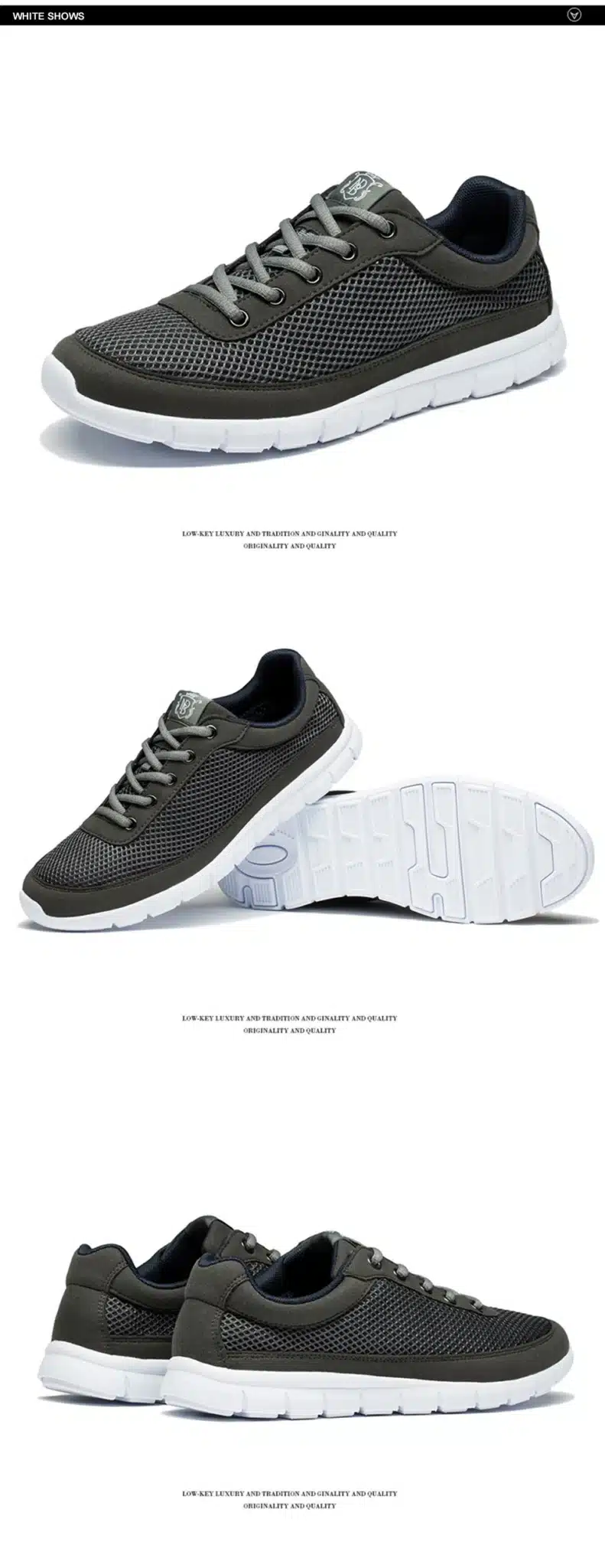 Brand Men Casual Shoes Breathable Lace-Up Walking Shoes Spring Lightweight Comfortable Walking Men Shoes Black Plus Size 48 27
