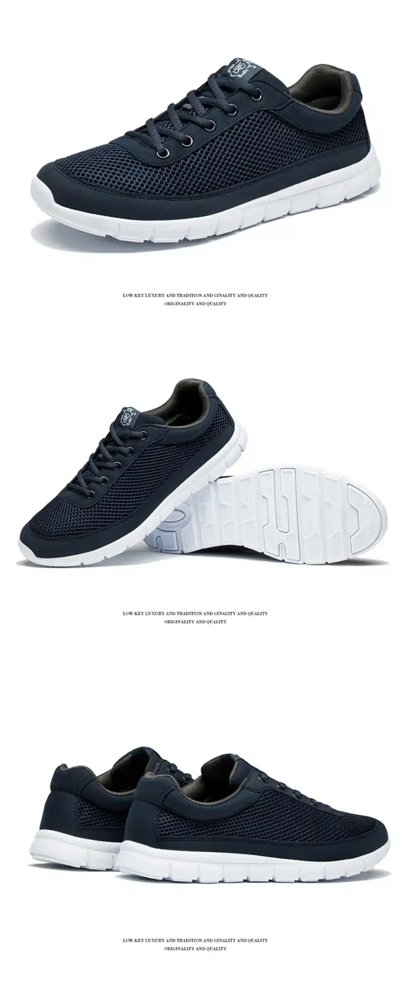 Brand Men Casual Shoes Breathable Lace-Up Walking Shoes Spring Lightweight Comfortable Walking Men Shoes Black Plus Size 48 28