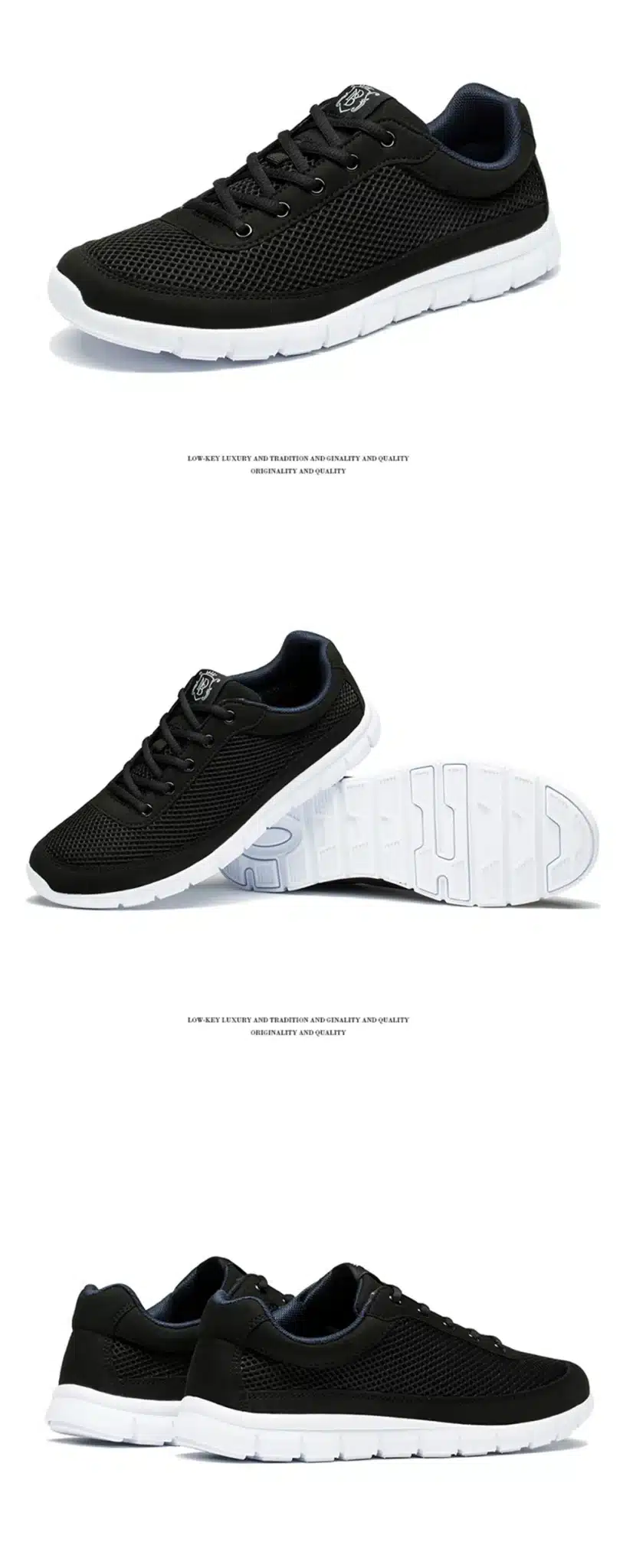 Brand Men Casual Shoes Breathable Lace-Up Walking Shoes Spring Lightweight Comfortable Walking Men Shoes Black Plus Size 48 29