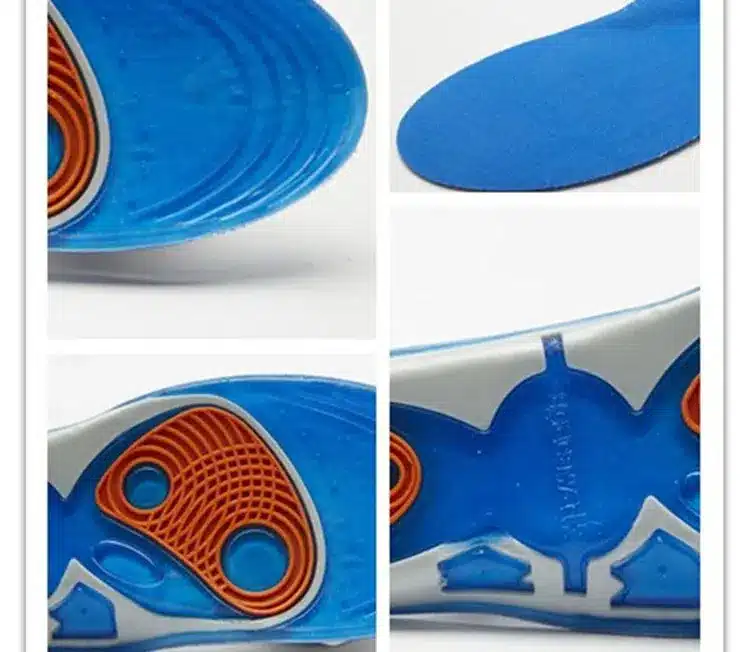 BOCAN Gel Insoles Shock Absorption Soft Comfortable Insoles for Men and Women Foot Pain & Plantar Fasciitis relief, Blue 12