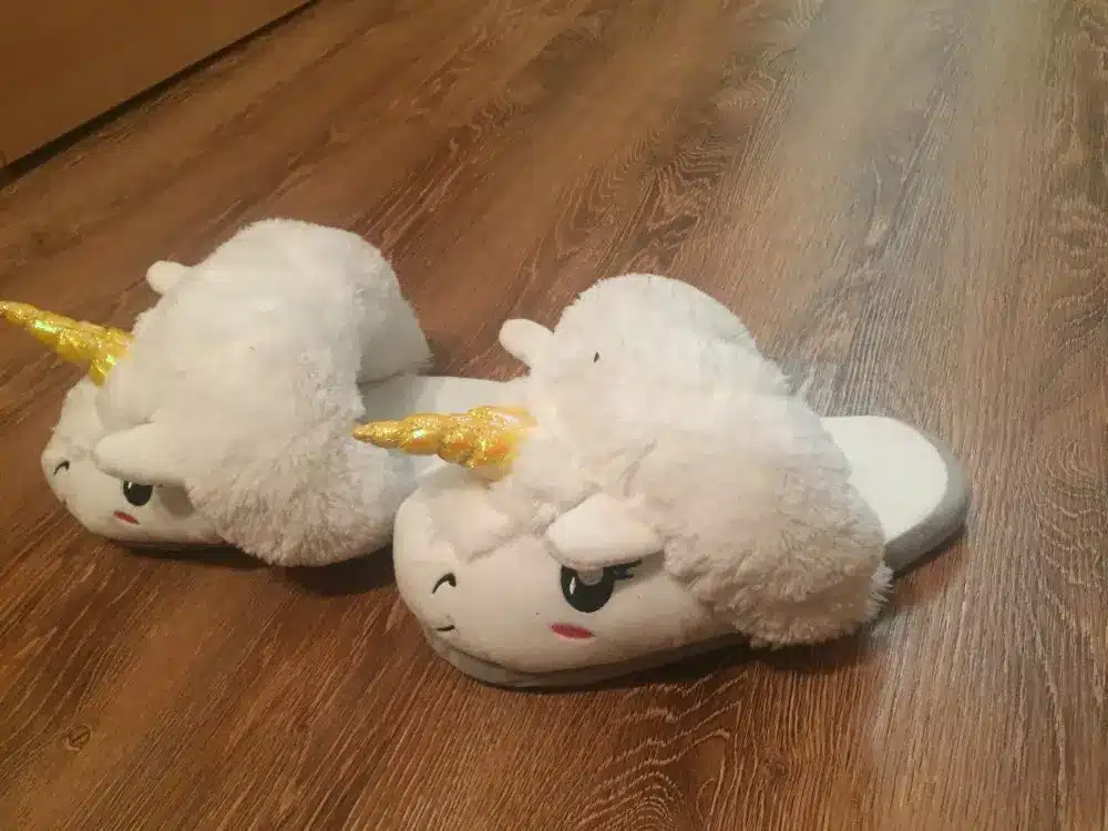 New Winter Indoor Slippers Plush Home Shoes Unicorn Slippers for Grown Ups Unisex Warm Home Slippers Shoes 22