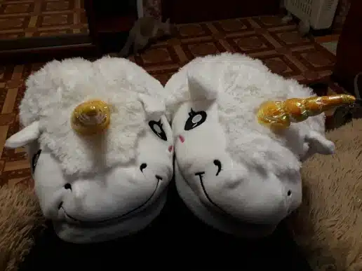New Winter Indoor Slippers Plush Home Shoes Unicorn Slippers for Grown Ups Unisex Warm Home Slippers Shoes 24