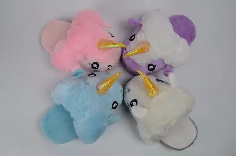 New Winter Indoor Slippers Plush Home Shoes Unicorn Slippers for Grown Ups Unisex Warm Home Slippers Shoes 31