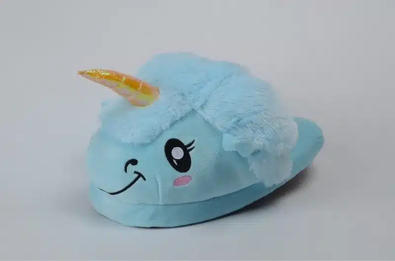 New Winter Indoor Slippers Plush Home Shoes Unicorn Slippers for Grown Ups Unisex Warm Home Slippers Shoes 34
