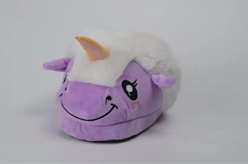 New Winter Indoor Slippers Plush Home Shoes Unicorn Slippers for Grown Ups Unisex Warm Home Slippers Shoes 35