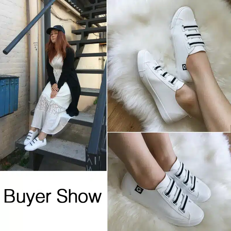 GOGC 2017 Women Flat Shoes Breathable Ladies Leather Shoes Spring Creepers Casual Slip on Women Shoes Causal Shoes Slipony Women 10