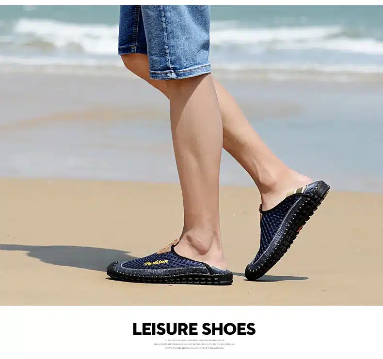 SUROM 2017 Summer Casual Shoes Men Breathable Leather Mesh Fashion Slip On Driving Shoes Comfortable Soft Hand Made Men Loafers 11