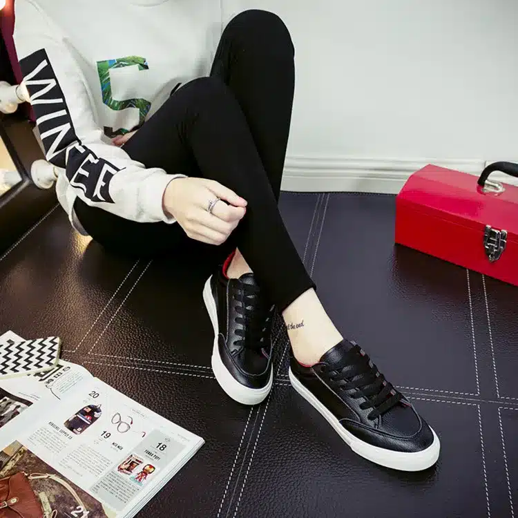 2017 Spring Autumn Shoes For Women Comfortably Lace-up Flats Shoes Women's Fashion Casual Shoes Girls Student Winter shoes 15