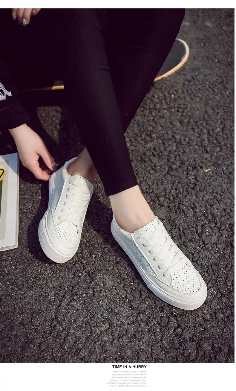 2017 Spring Autumn Shoes For Women Comfortably Lace-up Flats Shoes Women's Fashion Casual Shoes Girls Student Winter shoes 22