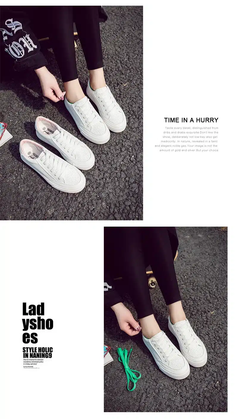 2017 Spring Autumn Shoes For Women Comfortably Lace-up Flats Shoes Women's Fashion Casual Shoes Girls Student Winter shoes 24