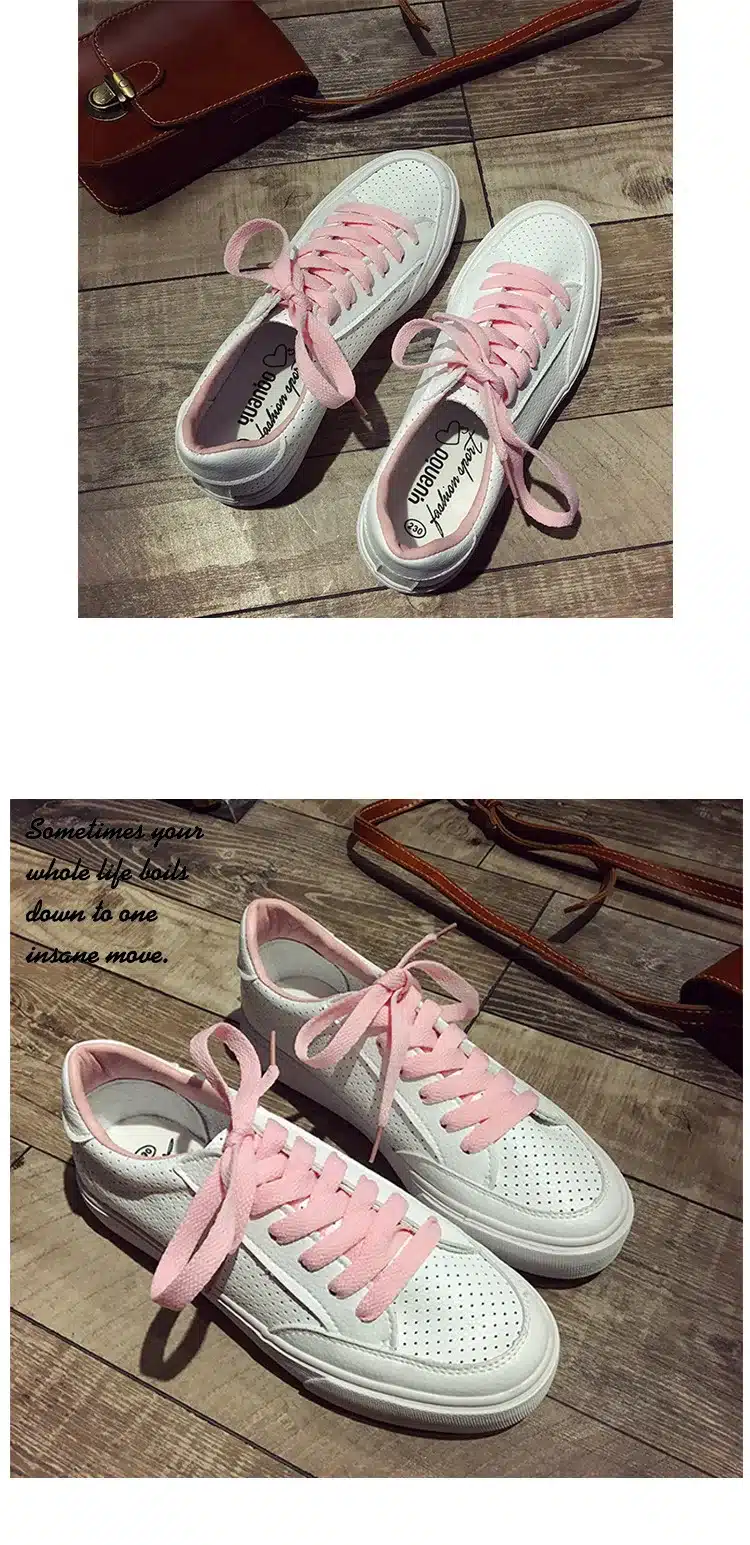 2017 Spring Autumn Shoes For Women Comfortably Lace-up Flats Shoes Women's Fashion Casual Shoes Girls Student Winter shoes 25