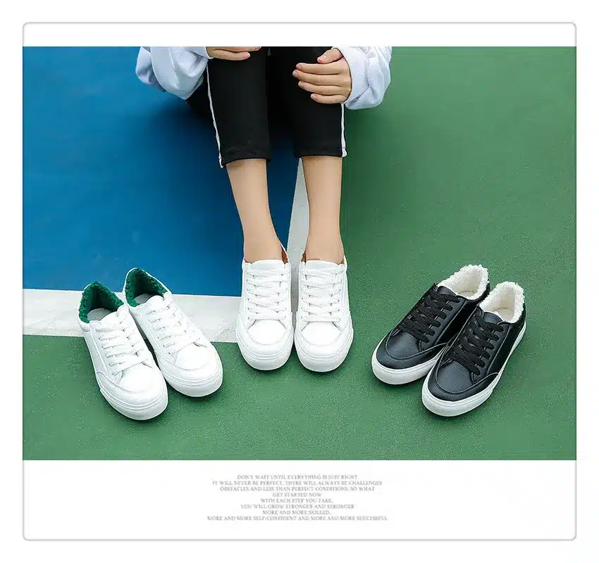 2017 Spring Autumn Shoes For Women Comfortably Lace-up Flats Shoes Women's Fashion Casual Shoes Girls Student Winter shoes 45