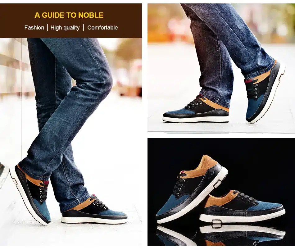 2017 Men's Leather Casual Shoes Suede Moccasins Men Loafers Patchwork Color Brand Male Shoes Chaussure Homme zapatos hombre 8