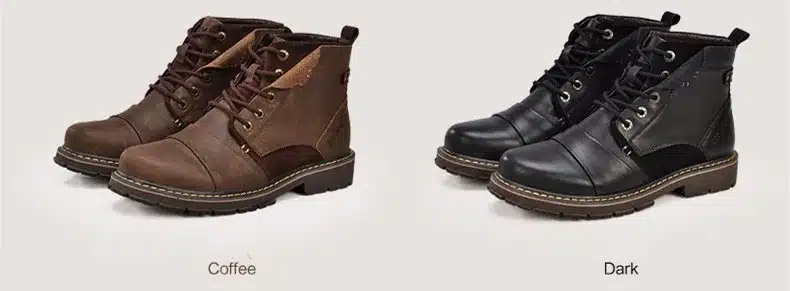 SERENE Brand Men Winter Boots Size 35~45 Warmest Genuine Leather Russian style Men Snow Boots Cow Split Leather Men Tooling Boot 2
