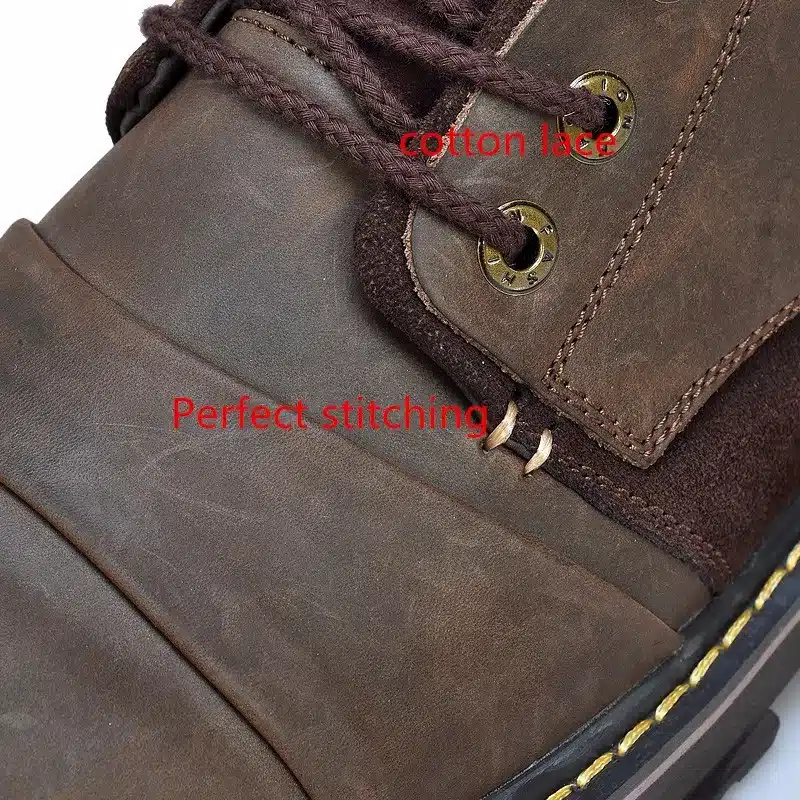 SERENE Brand Men Winter Boots Size 35~45 Warmest Genuine Leather Russian style Men Snow Boots Cow Split Leather Men Tooling Boot 14