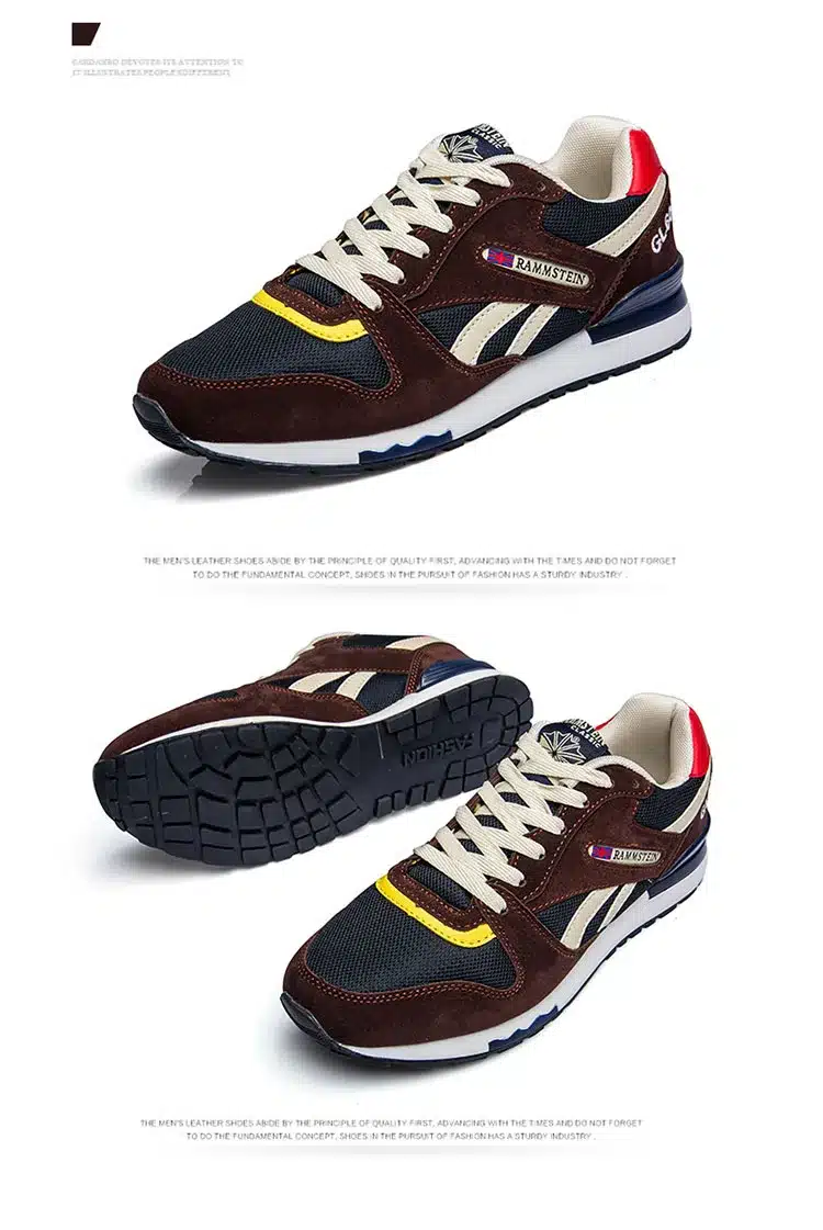 Genuine Leather Suede men Shoes Sport Fashion Men Casual shoes Breathable Walking Mens Trainers Chaussures Hombre Femme 26