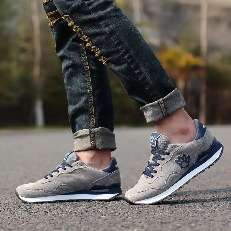 Genuine Leather Suede men Shoes Sport Fashion Men Casual shoes Breathable Walking Mens Trainers Chaussures Hombre Femme 41