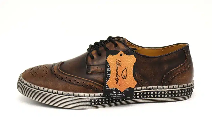 BIMUDUIYU Spring Autumn New Trendy Shoes Quality Genuine Leather Soft Casual Gentleman Brogue Style Men's Shoes 38-48 Large size 22