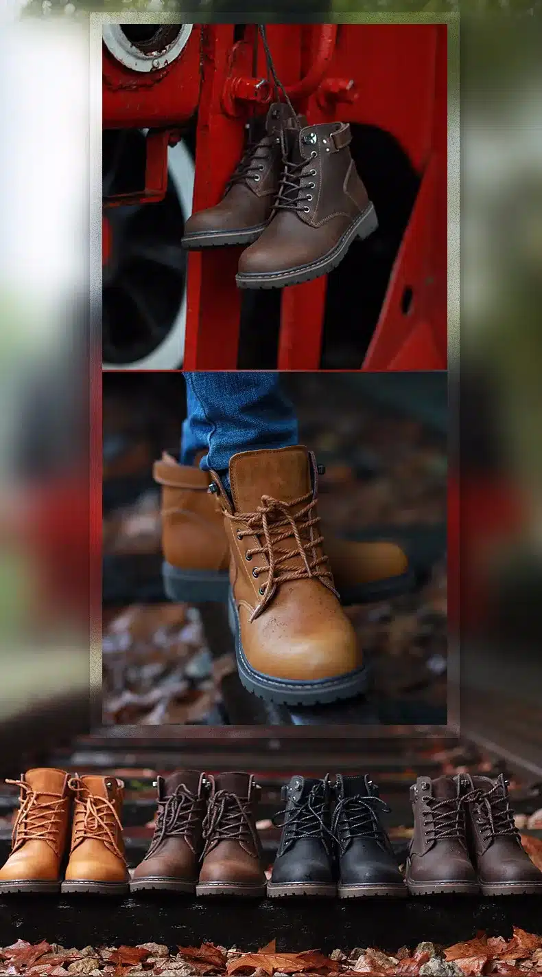 SERENE Brand 2017 Fashion Men Boots Plus Size 37~45 Winter Boot Casual Shoes British Style Tooling Boots Desert Boots Work Shoes 2