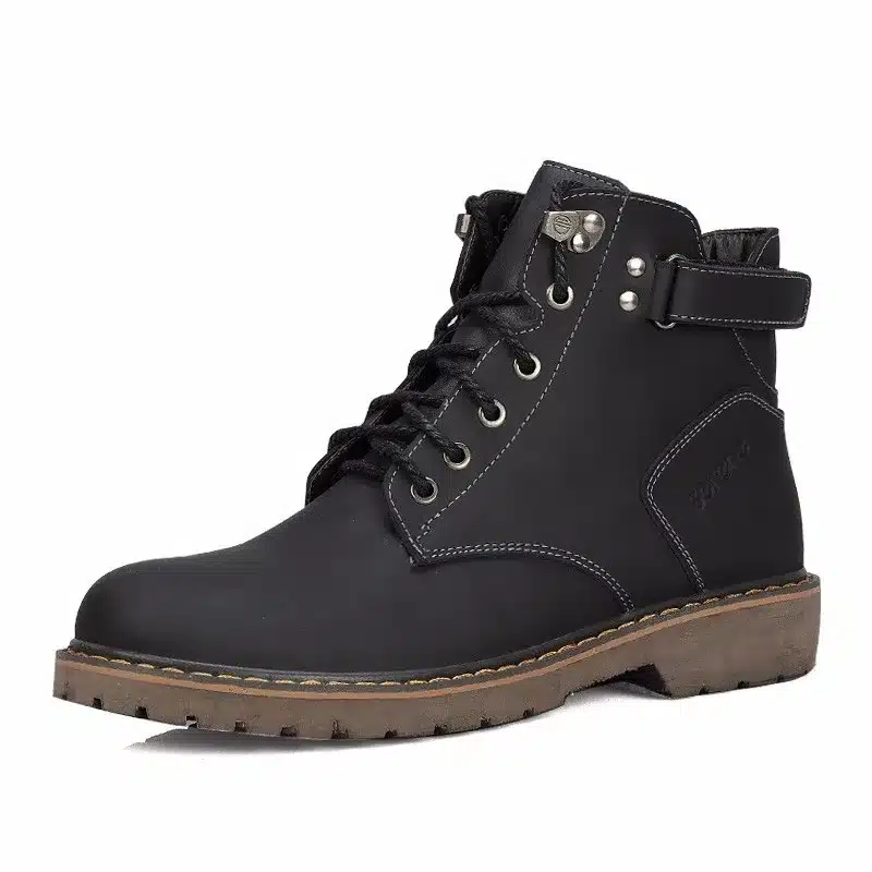 SERENE Brand 2017 Fashion Men Boots Plus Size 37~45 Winter Boot Casual Shoes British Style Tooling Boots Desert Boots Work Shoes 5