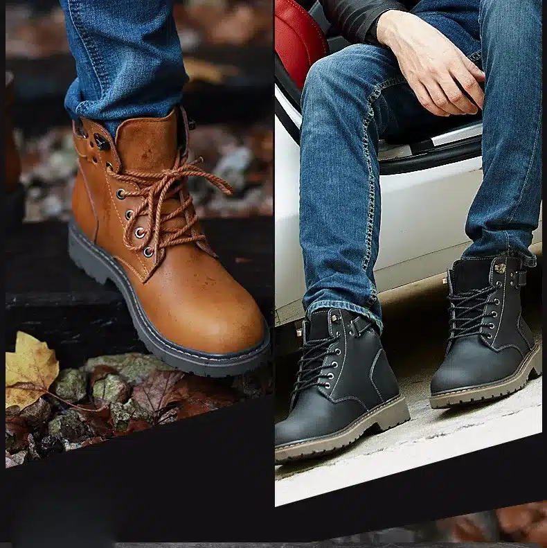 SERENE Brand 2017 Fashion Men Boots Plus Size 37~45 Winter Boot Casual Shoes British Style Tooling Boots Desert Boots Work Shoes 16
