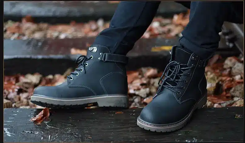 SERENE Brand 2017 Fashion Men Boots Plus Size 37~45 Winter Boot Casual Shoes British Style Tooling Boots Desert Boots Work Shoes 17