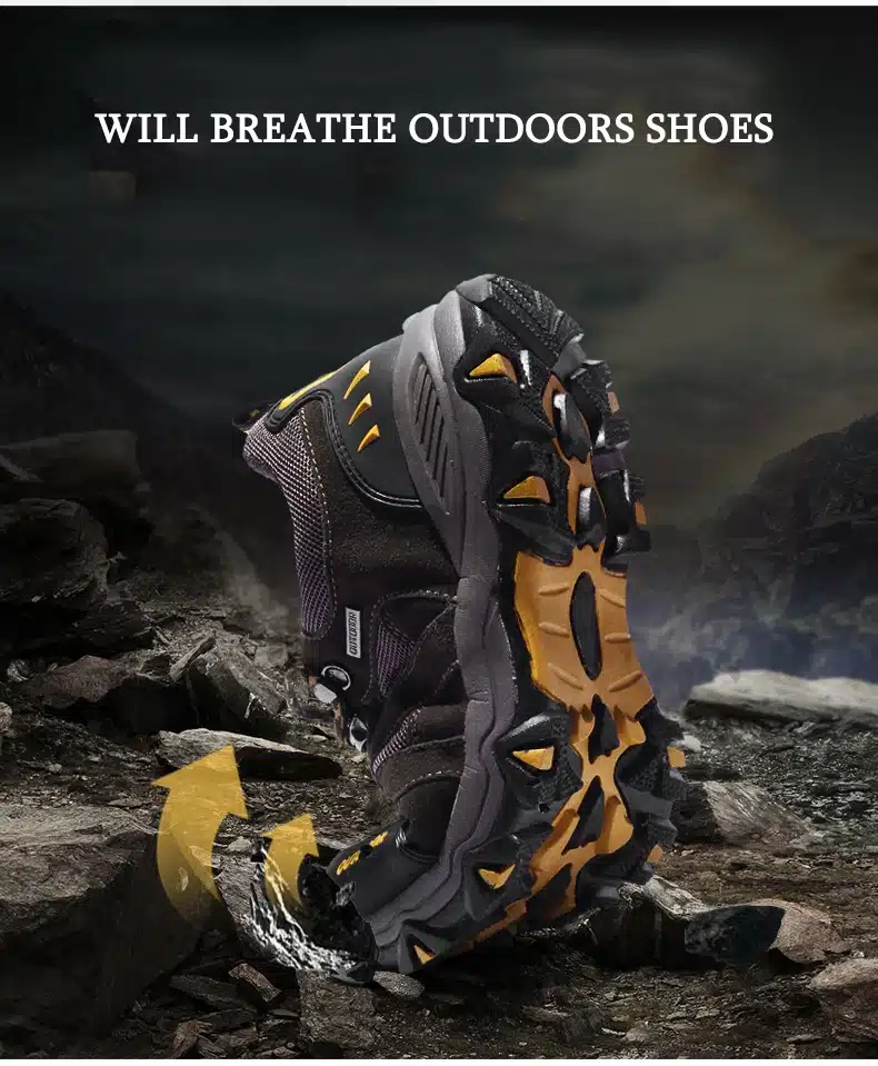 Men Breathable Outdoor Shoes 2017 New Breathable Men Casual Shoes Leather Ankle shoes Plus size 38-45 Outdoor adventure shoes 9