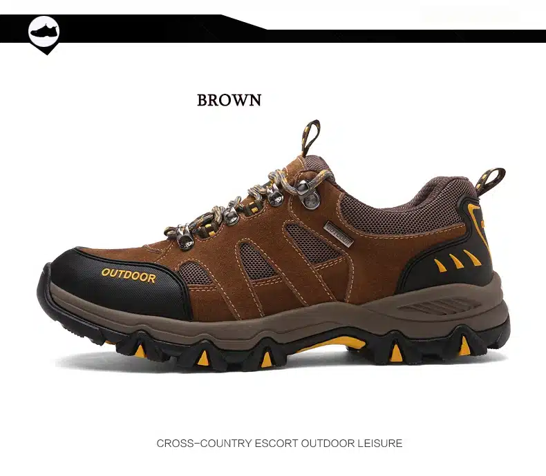 Men Breathable Outdoor Shoes 2017 New Breathable Men Casual Shoes Leather Ankle shoes Plus size 38-45 Outdoor adventure shoes 10