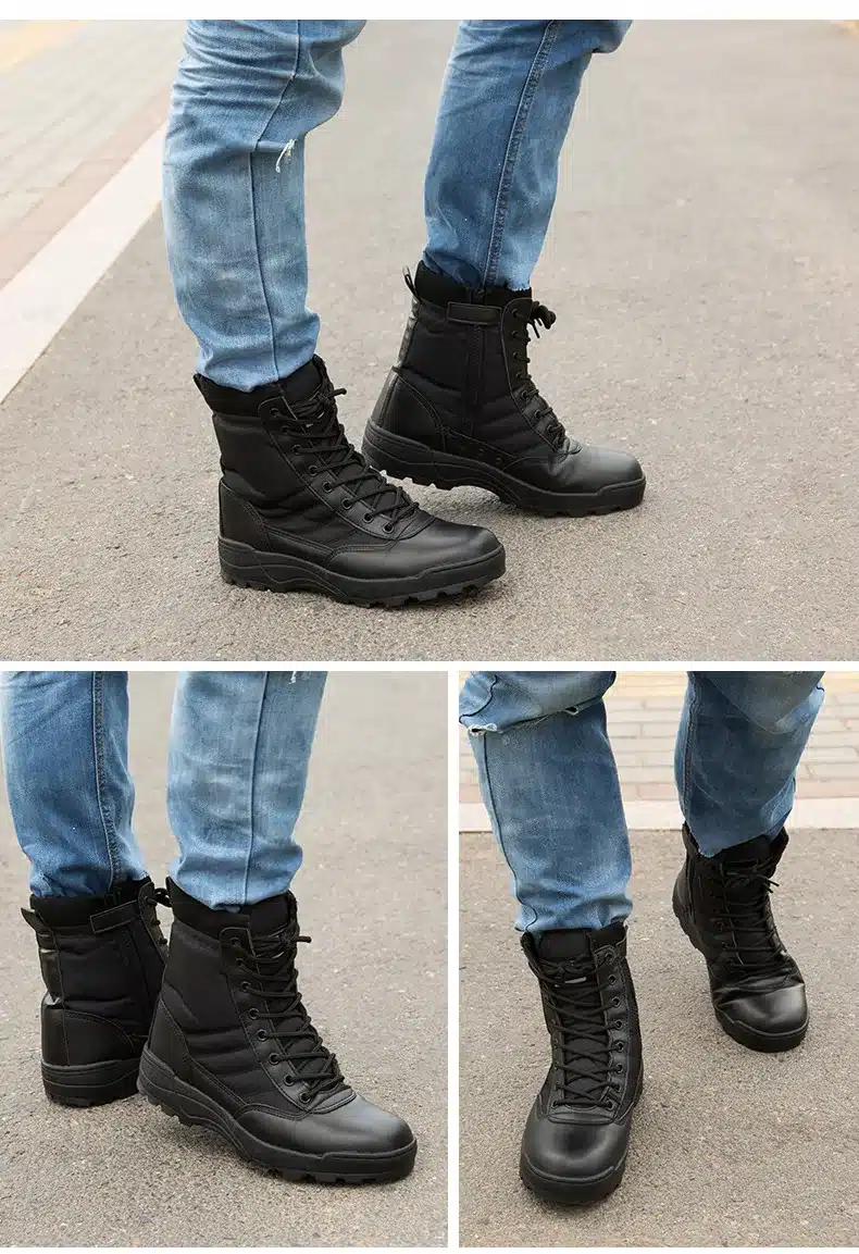 2017 Outdoor Army Boots Men's Military Desert Tactical Boot Shoes Autumn Breathable Combat Ankle Boots Botas Tacticos Zapatos 23