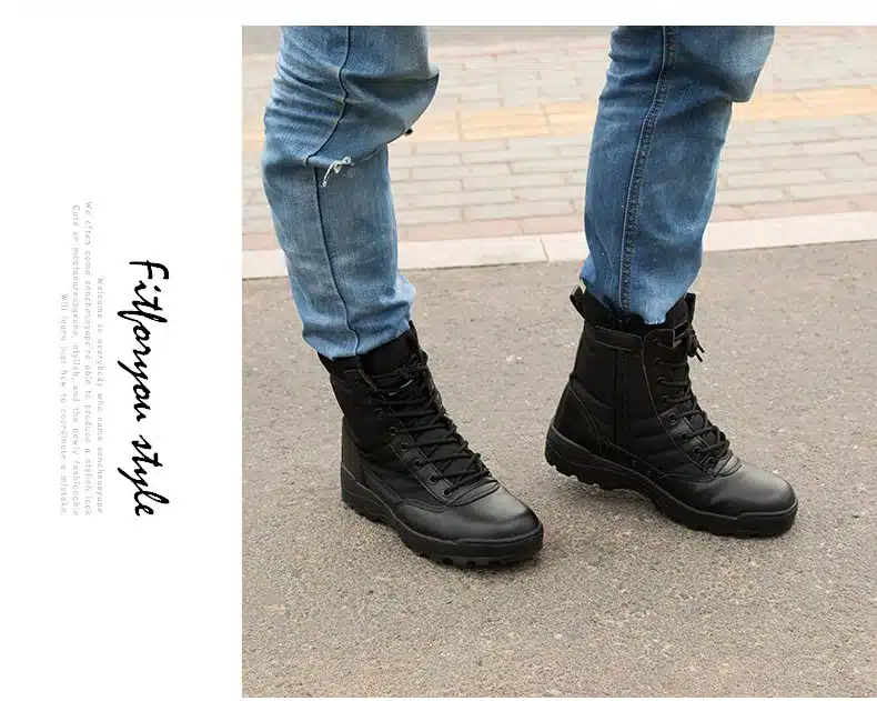 2017 Outdoor Army Boots Men's Military Desert Tactical Boot Shoes Autumn Breathable Combat Ankle Boots Botas Tacticos Zapatos 25