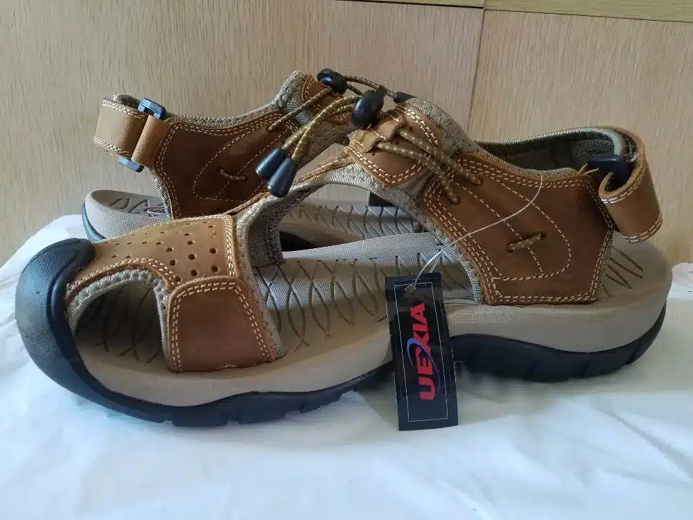 Brand Toe Protect Outdoor Casual Driving Beach Men Sandals Flat Quality Summer Leather Soft Sole Men Shoes Plus Size 46 Sandales 6