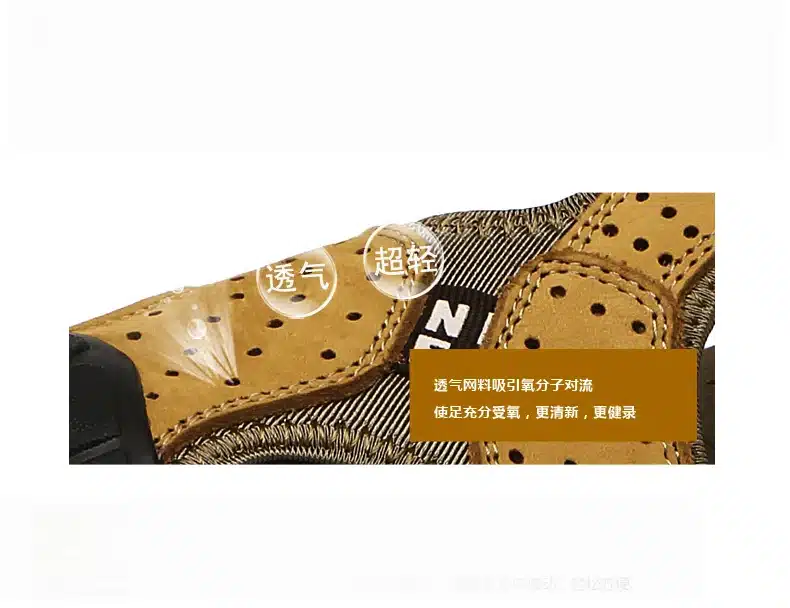 Brand Toe Protect Outdoor Casual Driving Beach Men Sandals Flat Quality Summer Leather Soft Sole Men Shoes Plus Size 46 Sandales 23