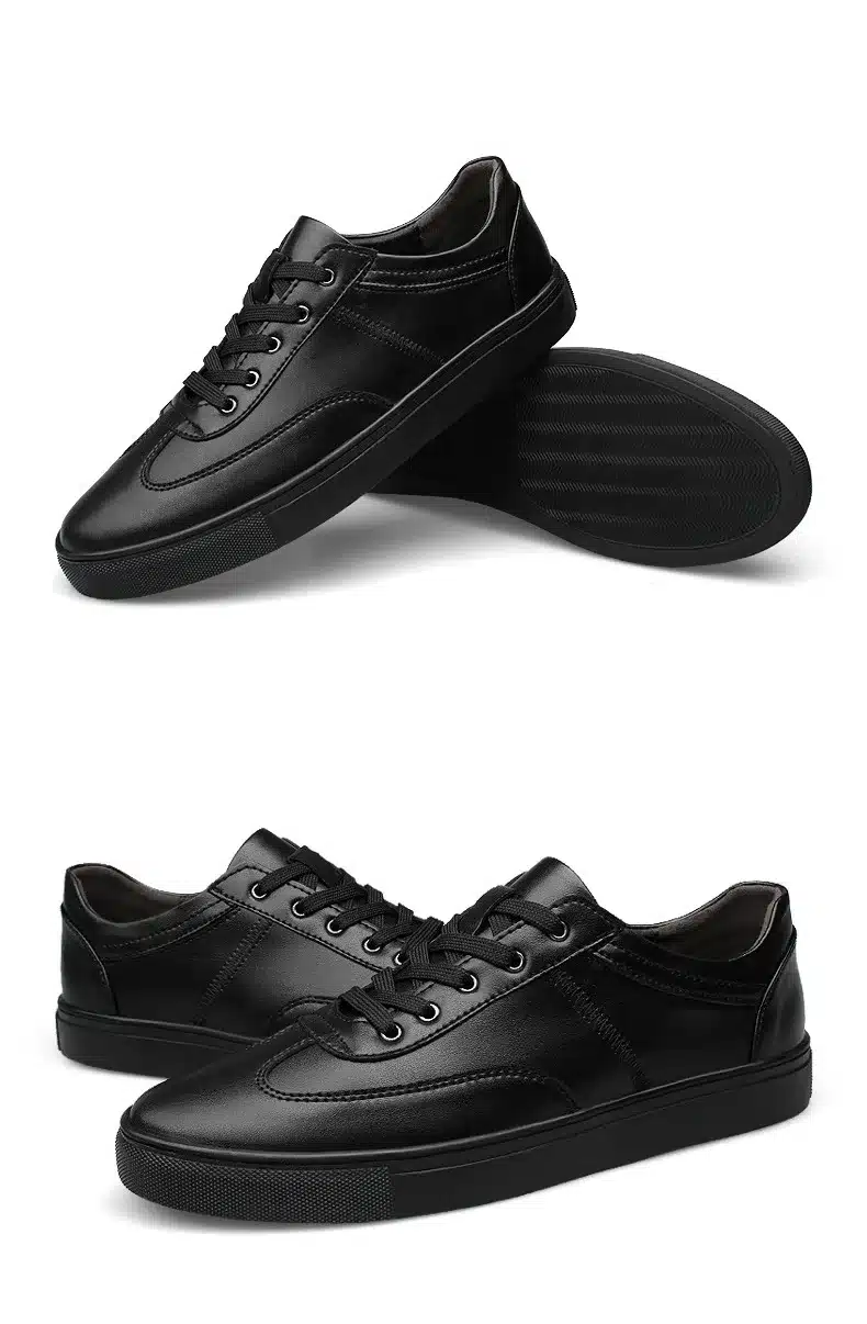 Dekesen Genuine leather men casual shoes Size 35~49 comfortable fashion men shoes,Lace-Up Shoes Natural Cow Leather Loafers 13