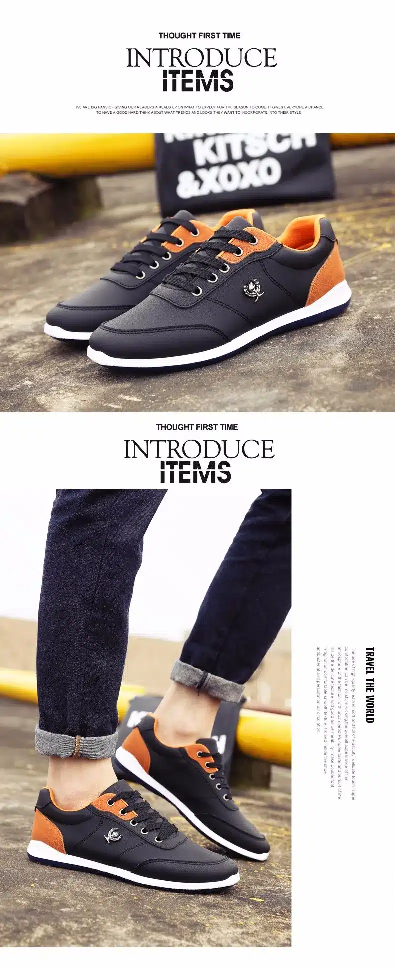 New 2017 Men Shoes Fashion Men Casual Shoes Outdoor men walking shoes Black Blue men casual shoes men leather shoes 13