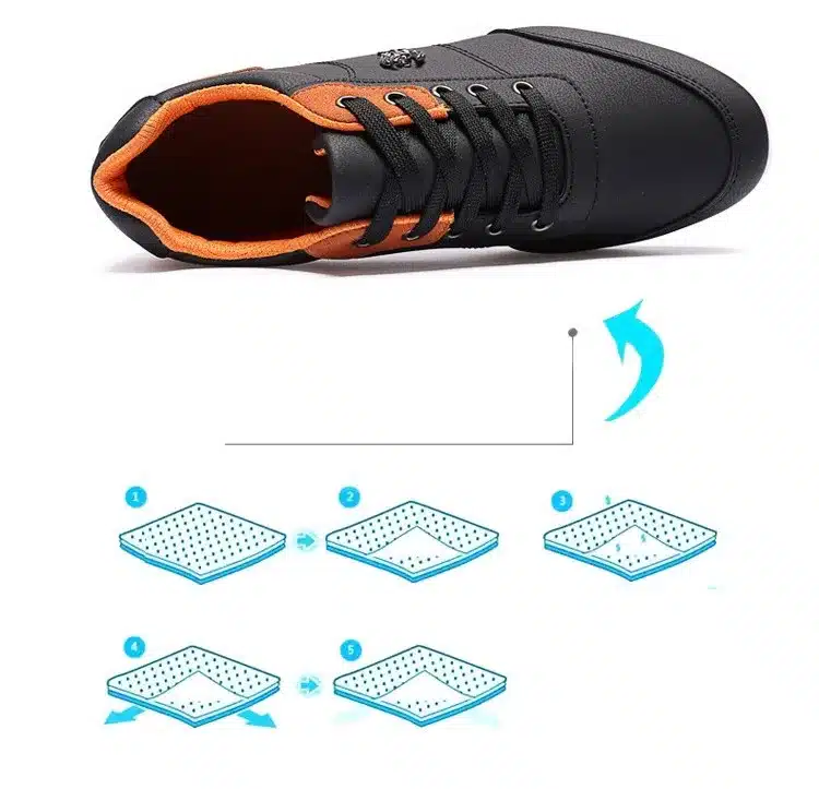 New 2017 Men Shoes Fashion Men Casual Shoes Outdoor men walking shoes Black Blue men casual shoes men leather shoes 21