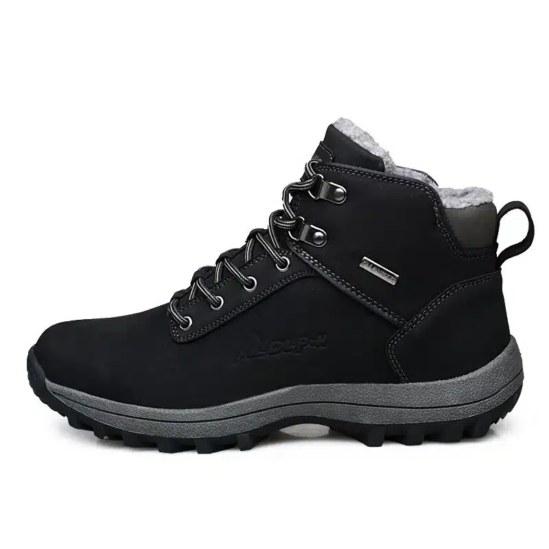 ZOGEER Big Size 39-46 Winter With Fur Men Boots, Quality Kid Suede Leather Men's Winter Boots, 2017 New Man Rubber Booties 15
