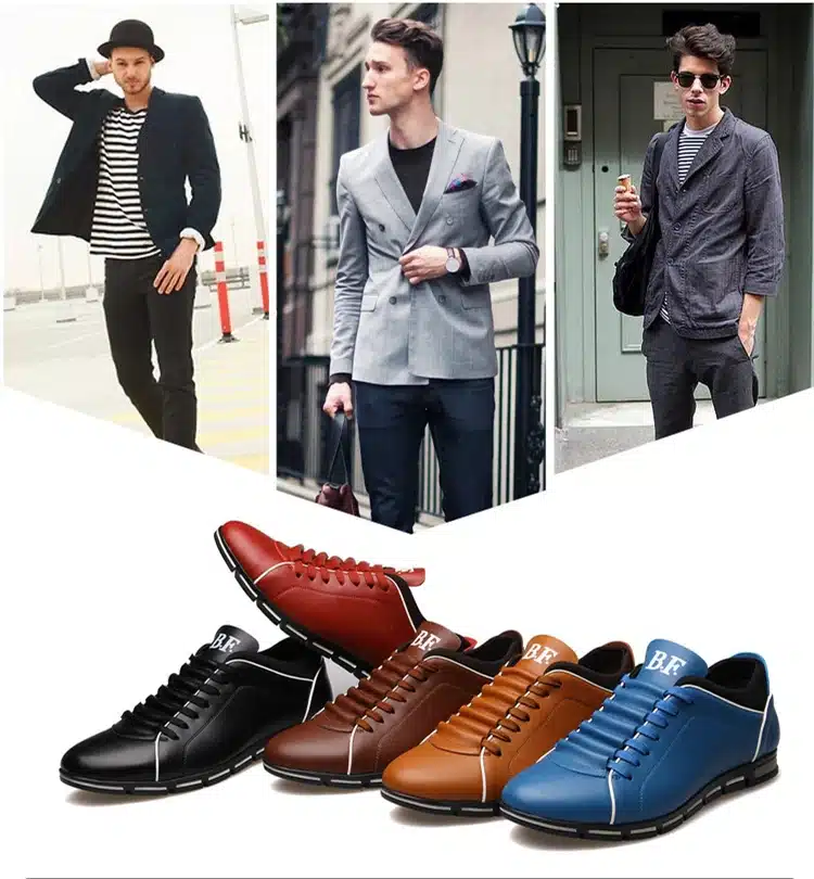Plus size 37-48 Brand Men Shoes England Trend Casual Leisure Shoes Leather Shoes Breathable For Male Footear Loafers Men's Flats 2