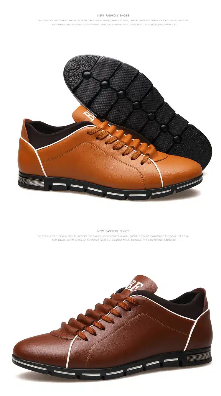 Plus size 37-48 Brand Men Shoes England Trend Casual Leisure Shoes Leather Shoes Breathable For Male Footear Loafers Men's Flats 8