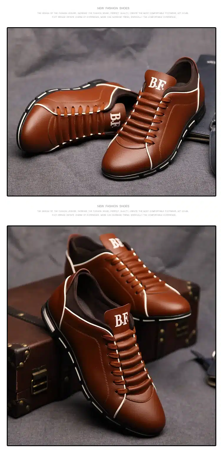 Plus size 37-48 Brand Men Shoes England Trend Casual Leisure Shoes Leather Shoes Breathable For Male Footear Loafers Men's Flats 17