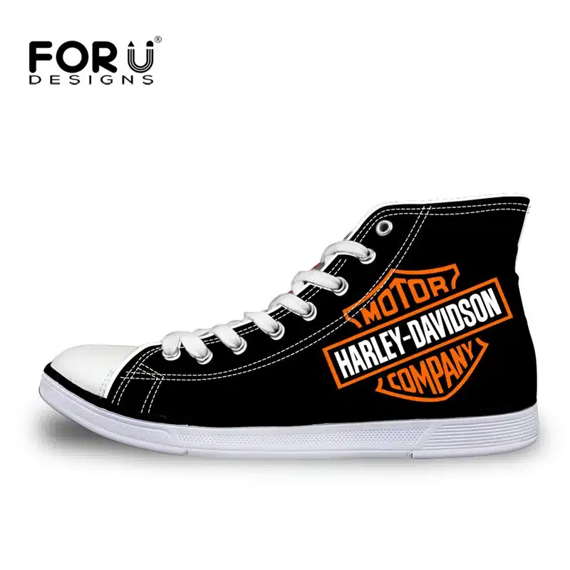 FORUDESIGNS Cool Men's High Top Canvas Shoes Classic High-top Flat Shoe Casual Men Lace-up Vulcanized Shoes for Male Zapatos Man 13